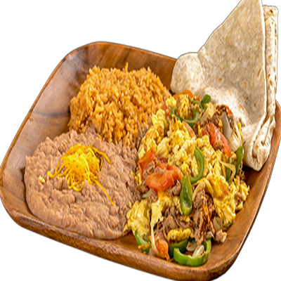 Machaca Breakfast Platter